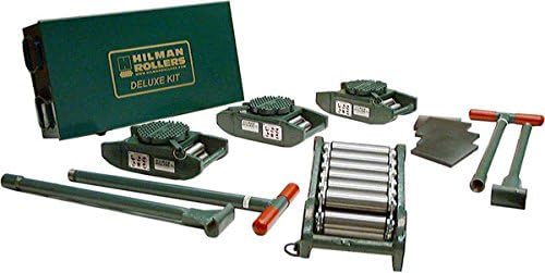 Hilman Rollers, Steel Chain Roller Kits, Hkrs-60-Sld, Size W X L X H: 27-3/4 X 14-1/4 X 9-1/4" (Swivel), Wt. (Lbs.): 255, Cap. (Tons): 60, Description: Steel 4 Diamond Swivels W/Lock, 2 Handles, 4 Pads, Krs-60-Sld