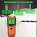 Stud Finder Wall Scanner - 5 in 1 Electronic Stud Detector with Upgraded Smart Sensor, Audio Alarm and HD LCD Display for the Center and Edge of Wood, AC Wire, Metal and Studs Detection(Gamboge)
