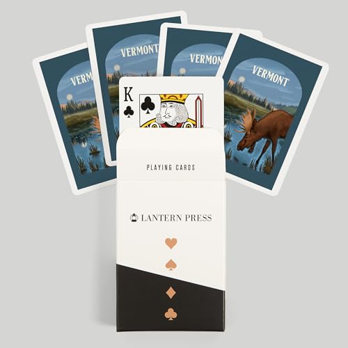 Baraja de Póker Vermont Lithograph con 52 cartas miniatura 6