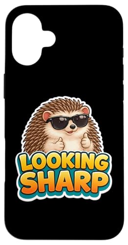 Looking Sharp Quills Hedgehog Owner Erinaceinae �T���O���X �X�}�z�P�[�X iPhone 16 Plus �p