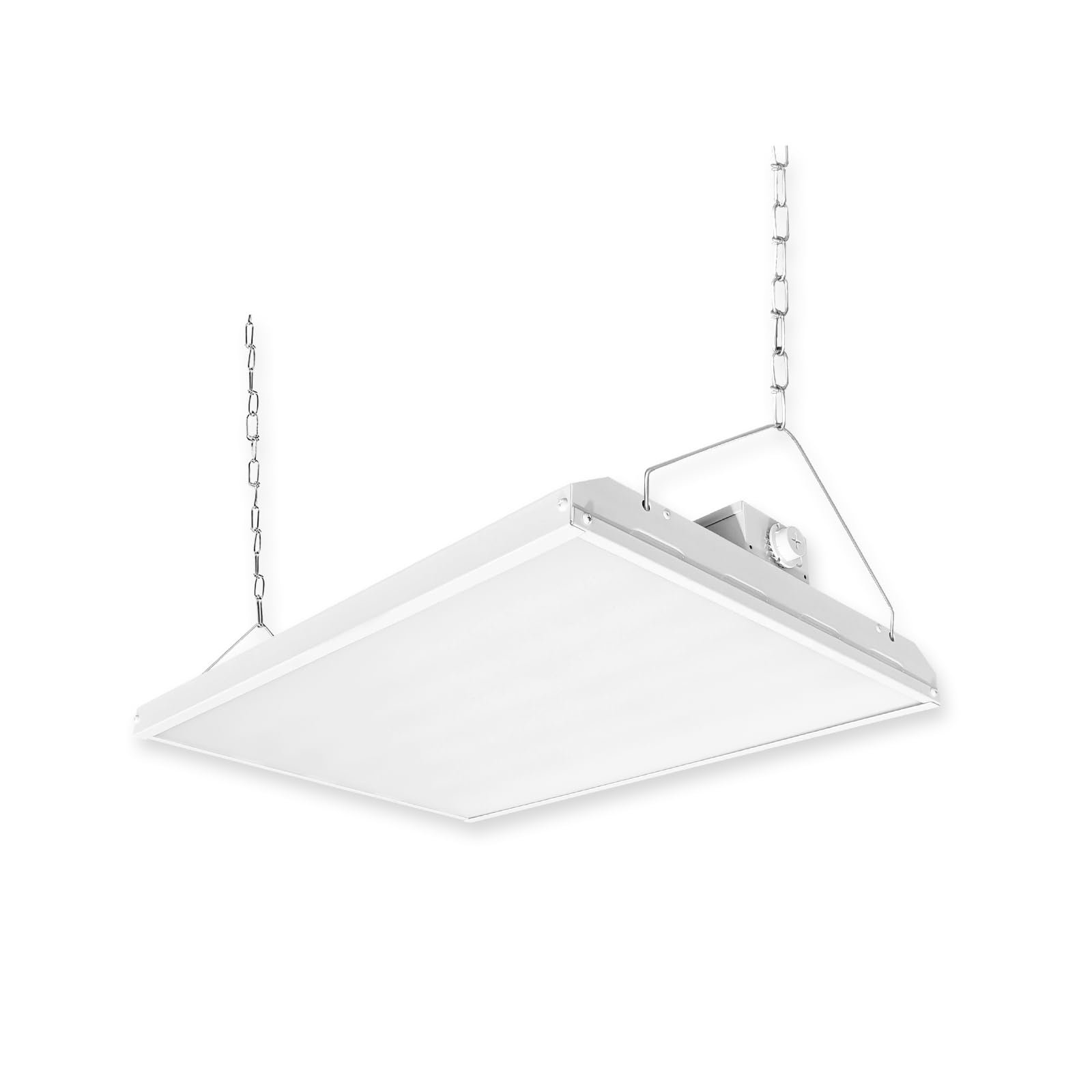 2FT 800-Watt Equivalent Hanging LED Linear High Bay Shop Light, 210W, 28350LM,135LM/W, 5000K High Bay Shop Light,0-10V Dimmable UL&DLC Listed Linear Highbay Fixture for Garage,Warehouse, Shop