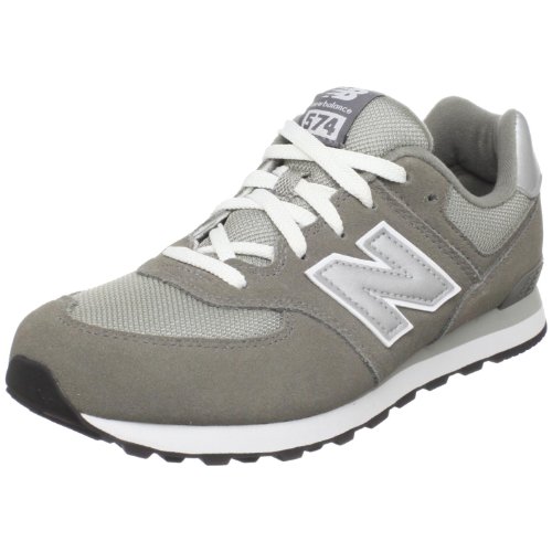 New Balance Kid's 574 V1 USA Sneaker, Grey-GS, 4 W US Toddler