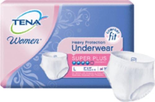 TENA Women and TENA Men Protective Underwear-Size Large Waist/Hip 37" - 50" Gender Women - Case of 64