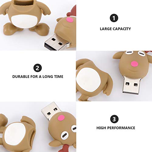 UKCOCO Figura Do Boneco de Neve de Rena Do Boneco de Neve de Natal 32Gb Pendrive de Silicone Stick d