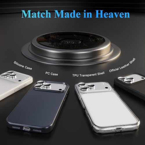 Image of Lensarmor Compatible with 18 Pro / 18 Pro Max Camera Lens Protector Silver - Premium 9H Tempered Glass, Military-Grade Protection, No Flash Interference & Case-Friendly Design
