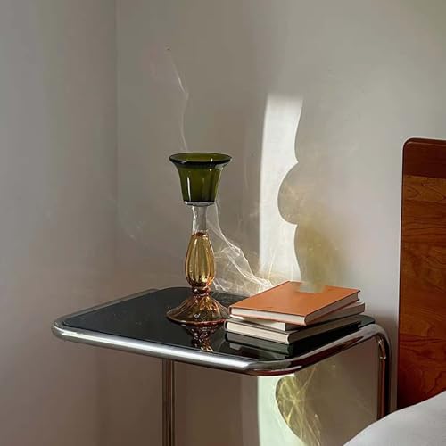 Bougeoir en verre ambré pour sublimer une table terne - 6