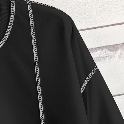 Hoodies for Men Fall Winter 2025 Trendy Pullover Sweatshirt Long Sleeve Oversized Crewneck Jacket with Pockets4