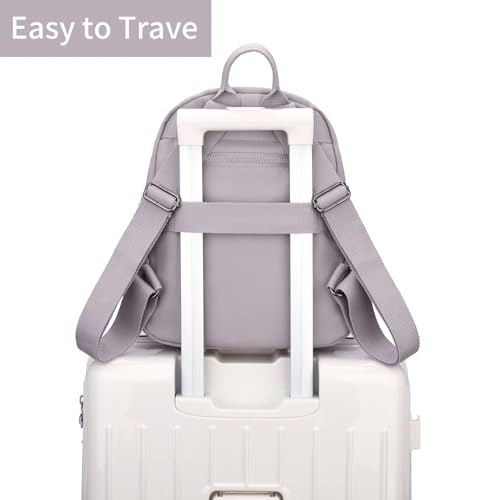 Image of Tanweibago Mini Nylon Women Backpacks,11L Small Ladies backpacks Casual Lightweight Women Shopping Travel Daypack (Z1-purple)