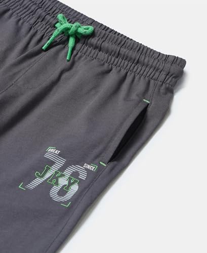 Image of Jockey AB10 Boys Super Combed Cotton Rich Graphic Printed Joggers with Elasticated Hem