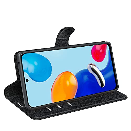 Capa Capinha Carteira Para Redmi Note 11 e Note 11s De Tela 6.43 Case Couro Premium (Preta)