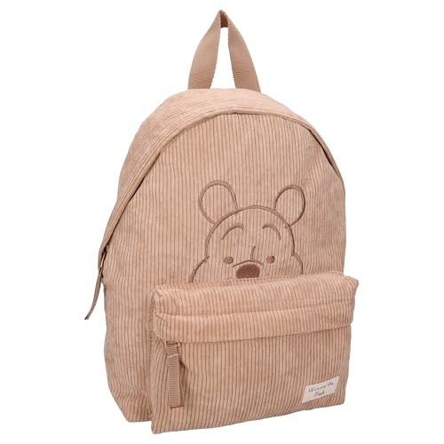 WINNIE THE POOH Kind Gestures Disney Sac à dos pour enfants | école | maternelle - Couleur marron - Tissu velours côtelé - dimensions 31 x 22 x 9 cm