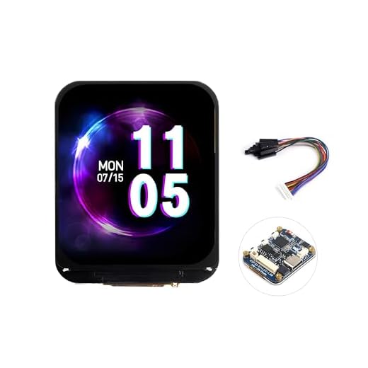 ESP32-S3 Development Board with 1.69inch IPS Display 240×280 Pixels 262K LCD,240MHz Dual-Core Processor, Accelerometer and Gyroscope Sensor, Support W-iF-i/Blue-Too th, Suitable for Various Scenarios