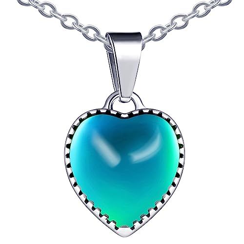 MicVivien Collar Corazón con Cambio de Color, Acero Inoxidable