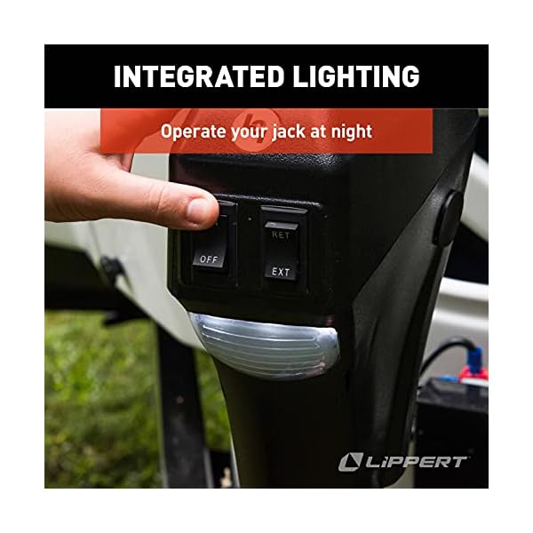 Lippert Power Tongue Jack Electric Trailer AFrame, 3,500 lbs. 18Inch