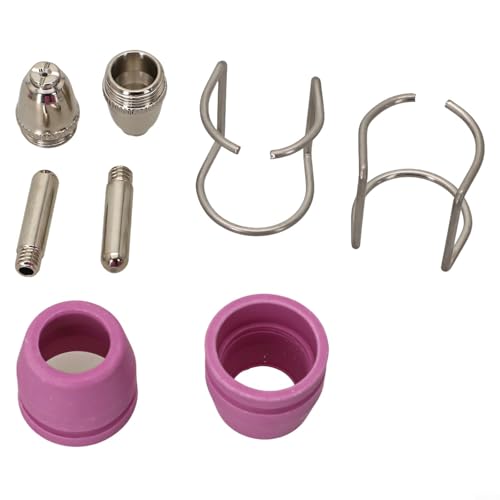 AureateLiving 26 Piece Plasma Cutter Consumables Set Compatible with LTP5000D LTPDC2000 LTPAC2500 Lotos Models - Includes Nozzles, Electrodes, Ceramic Tips, Brackets