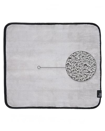 Reshoevn8R Super Absorbent Shoe Cleaning Mat - 19" X 17" - Water-Resistant Cleaning Mat For Leather, Suede & Mesh Sneakers, Grey, Cleaning Mat