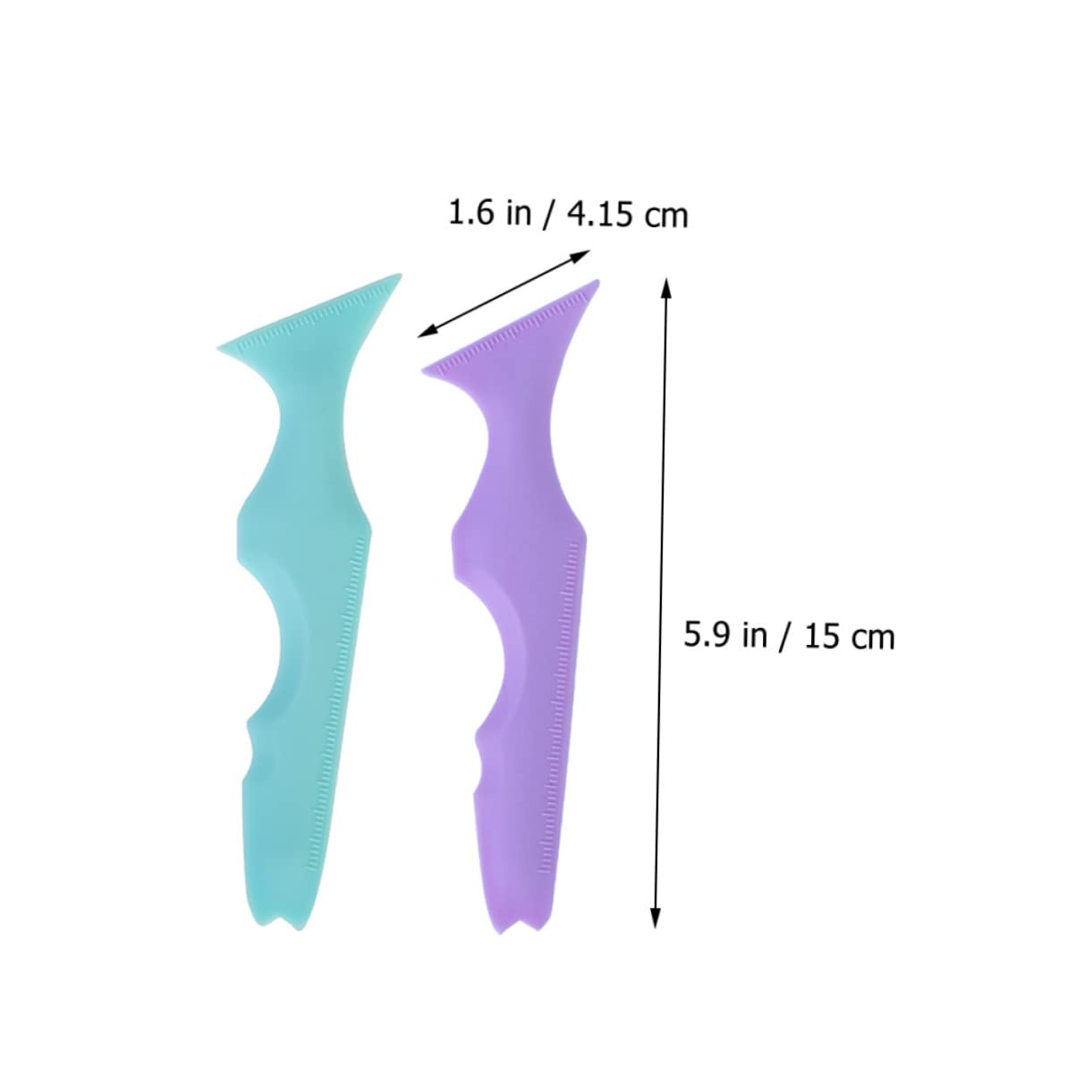 FRCOLOR 6pezzi Titolo Del Prodotto Generato Base Ai Requisiti Forniti Stencil Per Eyeliner Silicone Multifunzionale Strumento Guida Per Makeup Con Design Ergonomico e Manico Per Trucco Di