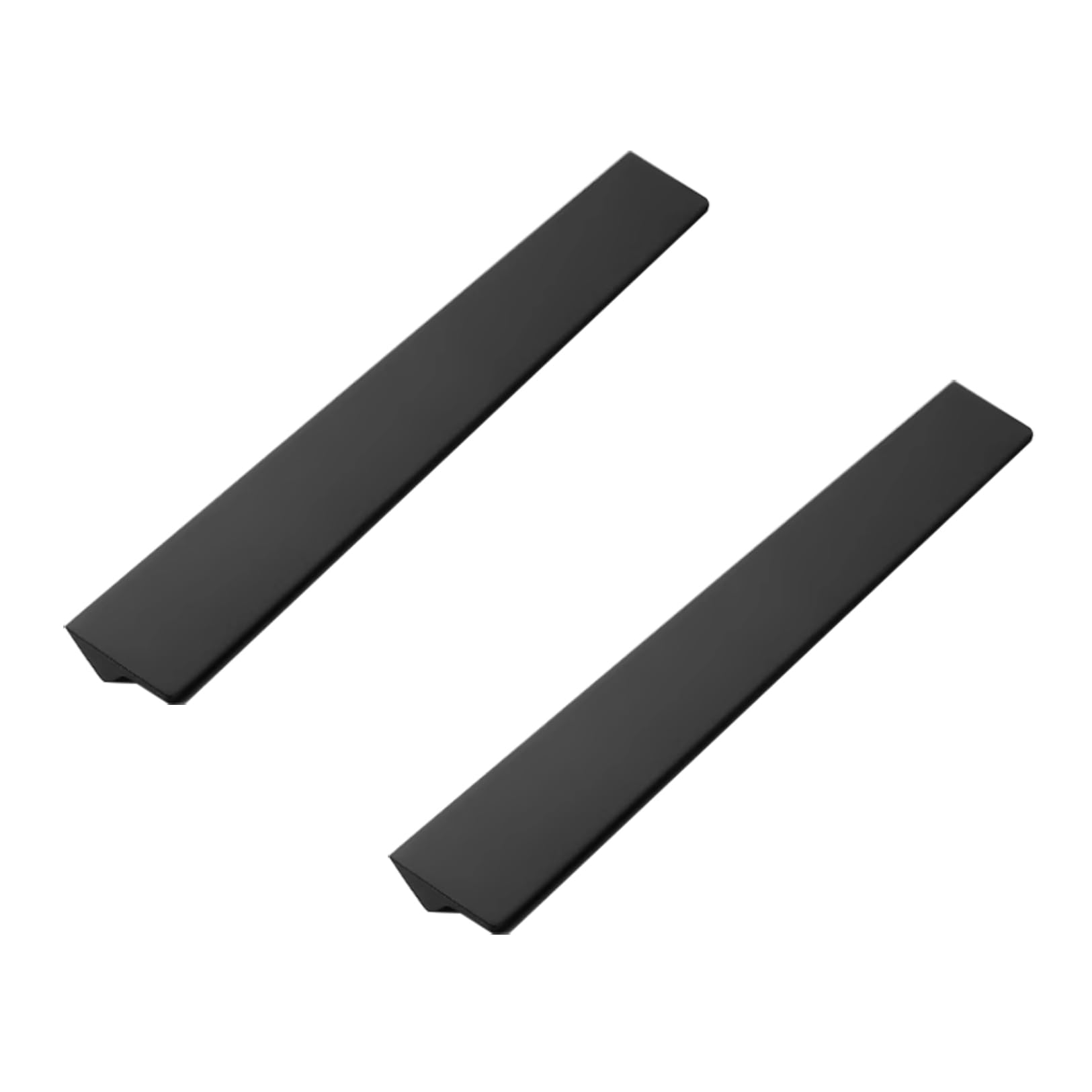 Poignées de placard noires mates en alliage d'aluminium lot de 2 longueur 400 mm