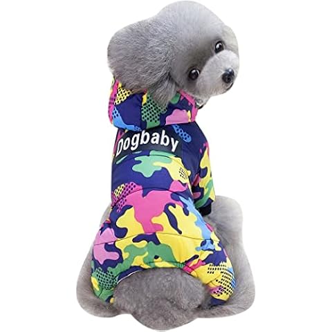 ChezAbbey Dog Winter Coat Thickened Warm Down Jacket Pet Waterproof Cotton Padded Clothes Warm Dog Snow Jacket Costume Puppy Velvet Four Legged Apparel Feather Dress for Small Medium Large Dogs Cover