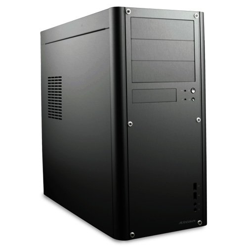 Abee AS Enclosure 501 ブラック アルミ PCケース アビーからも“魅せる”PCケースが登場、黒みがかったアクリルサイド PCケース(自作PC用)