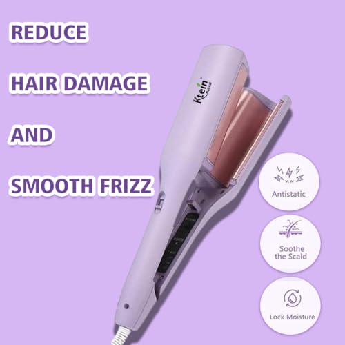 Ktein Wave Hair Curling Iron | 2-Barrel Ionic Wavy Hair Curler,Multicolor - Image 4 thumbnail