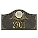 Whitehall™ Personalized Service Medallion Plaque. Made in the USA. Display a personalized message or your address and street name. Custom house sign. Wall mounted plaque