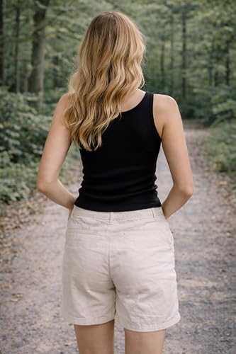Image of London Hills Tops for Woman | Tshirt for Woman | t Shirt for Womans | Crop top for Woman's | Women tees | Stretchable Women Tops | Sleeveless Ribbed top's for Women's Western 'Women t Shirt