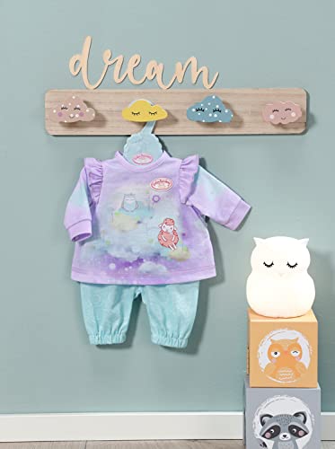 Baby Annabell Sweet Dreams Schlafanzug mit Shirt und Hose inkl. Kleiderbügel, für 43 cm Puppen, 706695 Zapf Creation