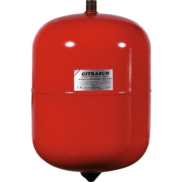 Vase d'expansion pour installation solaire - 8 l - Gitral