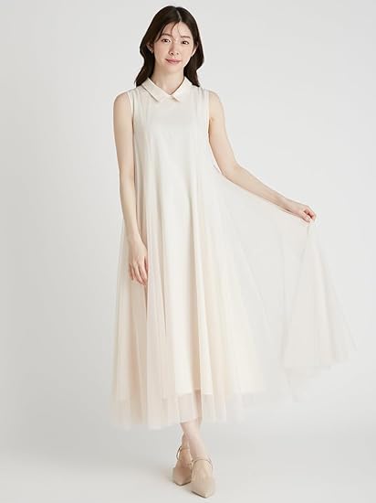 Amazon.co.jp: [セルフォード] Aラインチュールワンピース CWFO254083