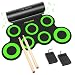 PAXCESS Electronic Drum Set, Roll Up Drum Practice Pad Midi Drum Kit with Headphone Jack Built-in Speaker Drum Pedals Drum Sticks 10 Hours Playtime, Great Holiday Birthday Gift for Kids (Renewed)