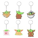 【Große Geschenktüte】 Der süße Yoda Schlüsselanhänger ist ein praktisches Geschenk für dich selbst, Freunde, Familie, Kollegen und Menschen die du magst.