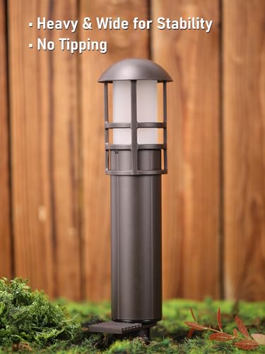 Image of LEONLITE 12-Pack Low Voltage Landscape Pathway Lights, 3W, CRI90, 3000K