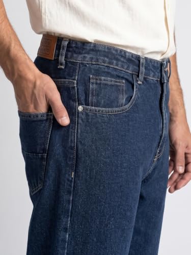 Image of Urbano Fashion Men's Relaxed Fit Washed Denim Jeans Non-Stretchable