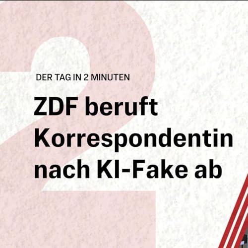 ZDF beruft Korrespondentin nach KI-Fake ab | Der Tag in 2 Minuten