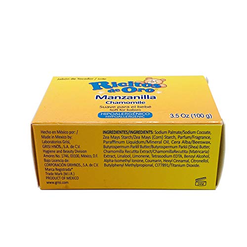 Ricitos De Oro Chamomile Soap Soap With Chamomile Extract 100Gr #TOP3