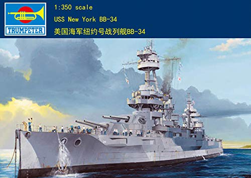 Amazon.com: Trumpeter 1/350 USS New York BB34 Battleship Kit