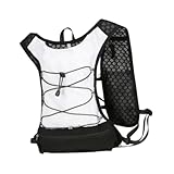 FytStycale Vest Backpack Running Daypack Rucksack Water Bladder Bag Sport Bag for Race Climbing Trail Camping Cycling, White