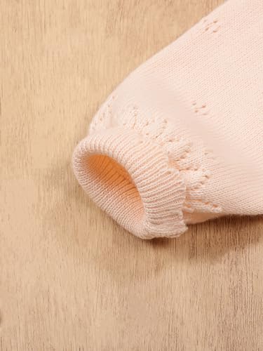 Image of Danny D Toddler Girls Open Front Shrug Cardigan Children Knit Long Sleeve Bolero with Button Closure for 2Years-7Years
