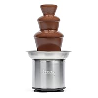 Vista 10 de Fuente de chocolate casera Sephra "Elite". Modelo de 18", 4 pines, tazón removible. Chocolate de hasta 6 libras, ideal para hasta 50 invitados. Base