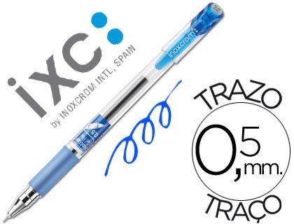 Inoxcrom Gel Campus Rollerball Pen with Blue Handle 0.5mm