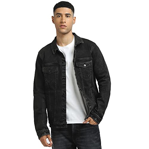 Image of JACK & JONES Men's Cotton Blend Regular Fit Jacket