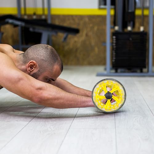 Rueda para abdominales doble minkissy de material PP y PVC para entrenar 5