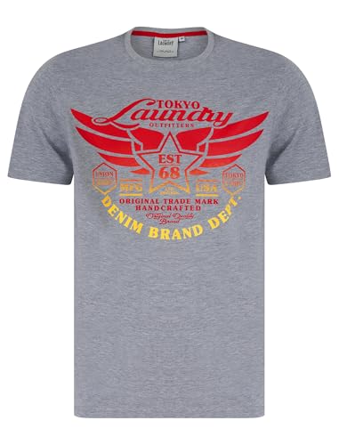 Tokyo Laundry Men's 'Westwood' Vintage Graphic Print Motif Cotton Jersey Crew Neck T-Shirt