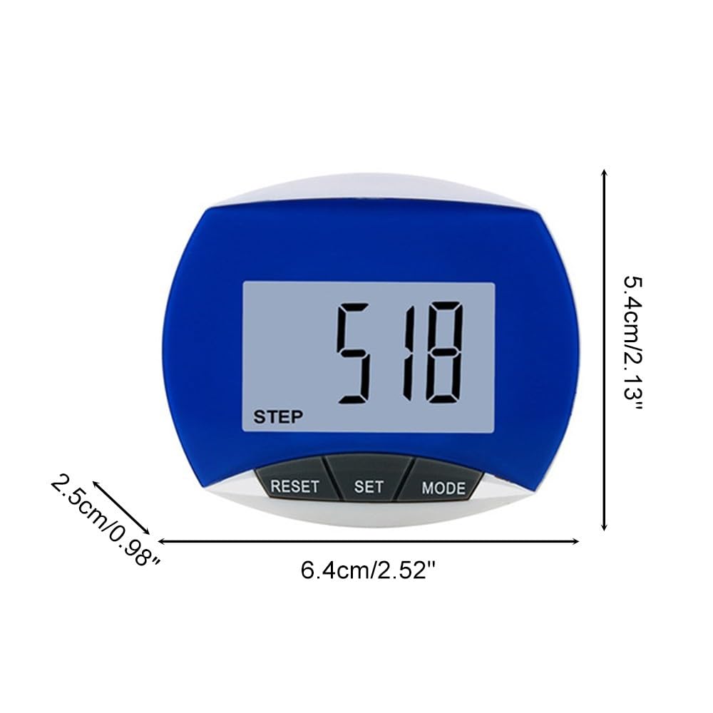 Podomètre Ankilo 3D Rechargeable USB - Compteur De Pas Simple Sans App - Grand Écran Pour Marche