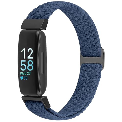 Janpso Correa elástica trenzada compatible con Fitbit Inspire 3/Inspire 2/Inspire/Inspire HR/Ace 3/Ace 2 mujeres hombres niños, pulseras elásticas ajustables Loop Sports Banda de repuesto