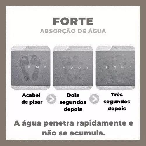 Tapete para Banheiro Retangular de Alta Absorção 50x80