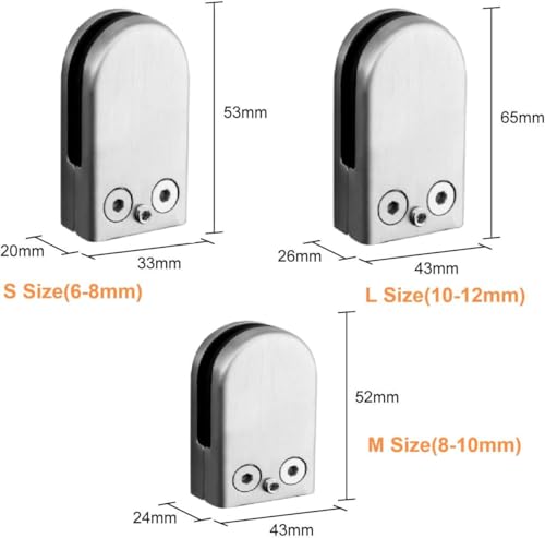 Pince à verre à dos plat pour sécuriser facilement un garde-corps fixe - 5