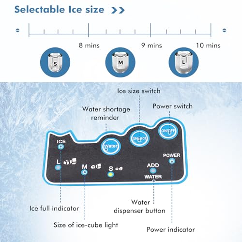 Fabricadora de Hielo con Dispensador de Agua 2 en 1 miniatura 5