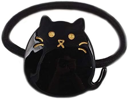 Amazon Co Jp Y レディースアクセサリー ヘアゴム 髪飾り 猫 ネコ ねこ 黒猫 サビ猫 くろねこ さび猫 F ブラック ビューティー